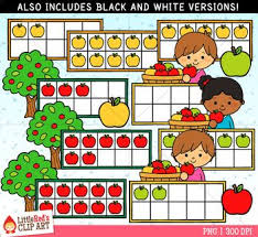 Black And White Homeschool Clipart Apple Fall Ten Frames Clip Art Clip Art Frame Clipart Art