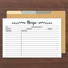 Back To Nature Recipe Cards Pdf Editable Printable To Diy Recipe Cards Template Printable Recipe Cards Food Printables