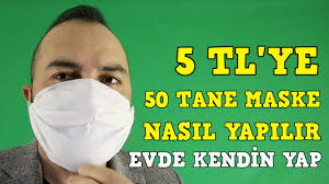 5 Tl Ye 50 Tane Maske Nasil Yapilir Evde Maske Yapimi Tarifi Kendin Yap Youtube Maskeler Kendin Yap Saglik