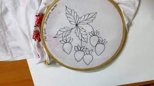 You can get the pattern in two different sizes and it is simple filled with lovely flowers, that are much. Sketch Art Simple Embroidery Strawberry Design Simple Embroidery Kutch Work Designs Embroidery