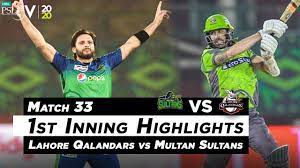 Lahore qalandars vsmultan sultans live streaming will be available on differentchannels. Lahore Qalandars Vs Multan Sultans 1st Inning Highlights Match 33 Hbl Psl 2020 Mb2n Youtube