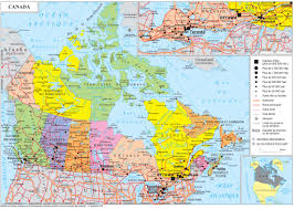 Large detailed map of canada with cities and towns. Geopolitical Map Of Canada Canada Maps Worldmaps Info