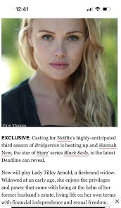 È divertente come ho davvero pensato al personaggio di Hannah New :  r/BridgertonNetflix