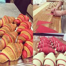 Red Croissant Only At Sandholt Bakery In Reykjavik Pastry Icelandic Yummystuff Raspberry Redstuff Boulangerie Recette Nutella Recette Recette