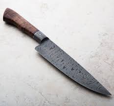 Gidgee Integral Damascus Chef 203mm Eatingtools Com Kitchen Knives Damascus Kitchen Knives Damascus Steel Kitchen Knives