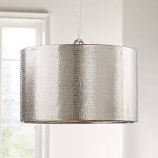 44 minka aire light wave distressed koa led ceiling fan. Rodan Hammered Nickel Metal Drum Pendant Reviews Crate And Barrel Canada In 2021 Metal Drum Pendant Light Drum Pendant Lighting Metal Drum