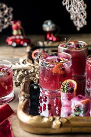 While these warm drinks are perfect for the holiday season, no holiday party is complete without quintessential christmas drinks like beer, wine, and eggnog. Holiday Cheermeister Bourbon Punch Half Baked Harvest