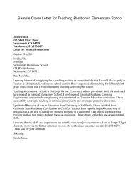 Elementary Teacher Resume Cover Letter Examples Free Resume Templates Cover Letter For Resume Resume Cover Letter Examples Teacher Cover Letter Example
