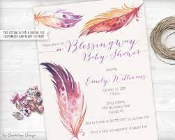 Blessingway Baby Shower Invitation Printable Etsy Printable Baby Shower Invitations Baby Shower Invitations Baby Shower