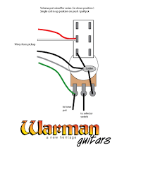 I'm brand new to the forum. How To Wire A Push Pull Pot For Coil Tapping A Humbucker Warman Guitars