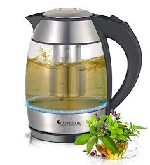 Bouilloire Electrique En Verre Avec Passoire A The En Acier Inoxydable 1 8 L 2200 W Led Sans Bpa Amazon Fr Cuisine Am Bouilloires Electriques Bouilloire Led