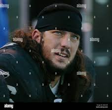 The Oakland Raider's rookie Tackle Robert Gallery (74) fends off Barry Sims  (Credit Image: © Napa Valley Register/ZUMApress.com Stock Photo