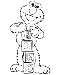 This optimistic character is at the heart of sesame street. Sesame Street Elmo Coloring Pages Coloring Home