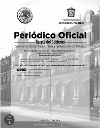 Periódico Oficial del Gobierno del Estado Libre y Soberano de México