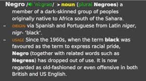 2021 how to use negros in a sentence business was resumed; Negro The Word A Brief History African American Registry