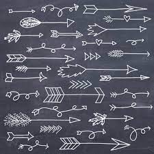 Arrow Clipart Set 32 Clipart Arrows Digital Clipart Arrow Etsy In 2021 Doodles How To Draw Hands Chalk Lettering