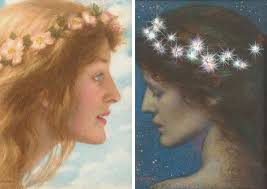 Sir Edward Coley Burne-Jones Bt., A.R.A., R.W.S. (1833-1898) , The Spirit  of the Downs