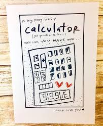 You Make Me Giggle Calculator Love Card One Year Anniversary Card For Her Paper Anniversary Cute H Love Cards Cards For Boyfriend Funniest Valentines Cards