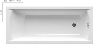 Eine durchgehende, einlaminierte bodenverstärkungsplatte sorgt für stabilität. Badewanne Classic Ravak Gesellschaft Fur Sanitarprodukte Mbh