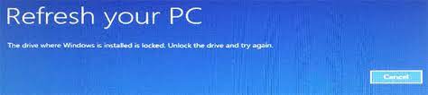 Greg shultz shows you how to create a recovery drive in windows 8 for both a flash drive and an optical disk. The Drive Where Windows Is Installed Is Locked Unlock The Drive And Microsoft Community