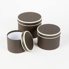 Christmas Packaging Wrapping Flower Boxes Round Couture Hat Boxes Set Of 3 Black Michael Dark Florist Supplies Huge Range Wholesale Prices