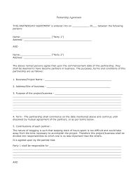 Partnership Agreement Templates Examples Pdf Doc Examples Inside Template For Business Partnership A Contract Template Business Template Professional Templates