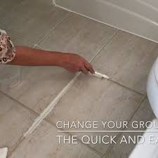 How To Change Grout Color The Easy Way Abbotts At Home Video Video Diy Home Decor For Apartments Renting Bathroom Grout Clean Tile Grout