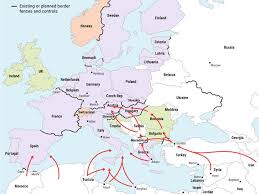 Germany and france have close ties. Map Of Border Fences And Controls Across Europe