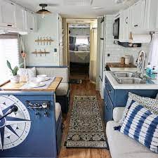 Before she even begins renovating, lemp said the first steps are to fix water problems and to remove damaged items. Rv Renovation Before After Camper Trailer Remodel Remodeled Campers Camper Makeover