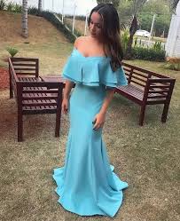 Vestido De Festa Azul Claro Madrinha Ou Convidada Vestidos Lindos Vestidos Casuais Vestidos Para Casamento Convidada