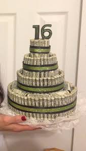 Homemade Birthday Cakes For 16 Year Old Boy Pin By Nicole Rienzi On Money Cake Money Birthday Cake Birthday Money Money Cake