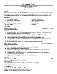 Security Officer Resume Needs To Be Written Carefully Especially When It Comes To Explaining And Emphasizin Job Resume Samples Resume Examples Security Resume