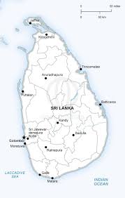 Map Of Sri Lanka Political Map Vector Map Asia Map