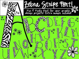 Fonts Zebra Stripe Font Etsy Hand Illustration Clip Art Lettering