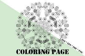 The pdf can be downloaded for printing out to color, or can be opened in. Mandala Coloring Page Vector Grafik Von Graphicsfarm Creative Fabrica