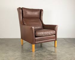 Danish Leather Lounge Chair Sold Vintage Modern Maine