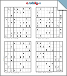 Le but de ce jeu est d'utiliser une seule fois les chiffres de 1 à 9 dans les lignes, colonnes et grilles. Imprimer Des Grilles De Sudoku