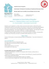 Informazioni sul Corso Pratico di Feng Shui - professione Architetto