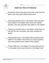 1st grade addition word problems printable worksheets. Grade 1 Word Problems Worksheets