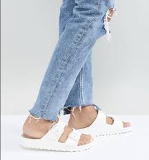 Birkenstock Arizona Essentials White Pin On Spring Styles