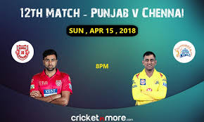 Wankhede stadium, mumbai date & time: Ipl 2018 Match No 11 Csk Vs Kxip Preview Prediction
