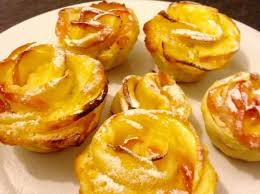 Roses Feuilletees Aux Pommes Et Creme D Amandes Recette Rose Feuilletee Aux Pommes Desserts Aux Fruits Pomme