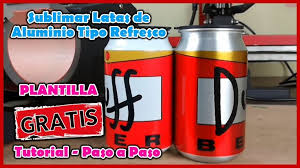 Sublimar Lata De Aluminio Tipo Refresco Paso A Paso Latas De Aluminio Latas Botes De Aluminio