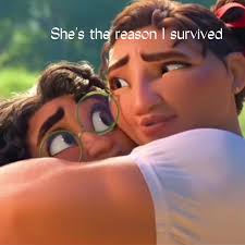 Luisa and Mirabel Hugging