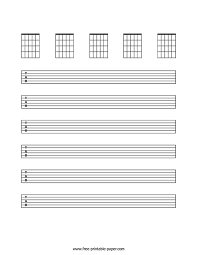 So, get these blank guitar chord charts today and show the world that teaching music can be so much fun and exciting. Blank Guitar Sheet Music Free Printable Paper