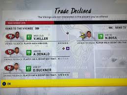 Not much information has been released about madden 18's upcoming franchise mode but you should be able to fantasy draft your team. Trading In Franchise Mode Madden