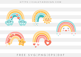 Download Free Rainbow Svg Png Eps Dxf By Caluya Design