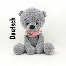 Pdf Deutsch Hakel Anleitung Teddy Teddybar Bar Amigurumi Etsy