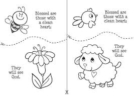 Show your kids a fun way to learn the abcs with alphabet printables they can color. Beatitudes Coloring Puzzle Match Icharacter