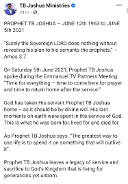 His full name is temitope balogun joshua, and he was popularly known as tb joshua. Fpmwzkrbm6bs8m